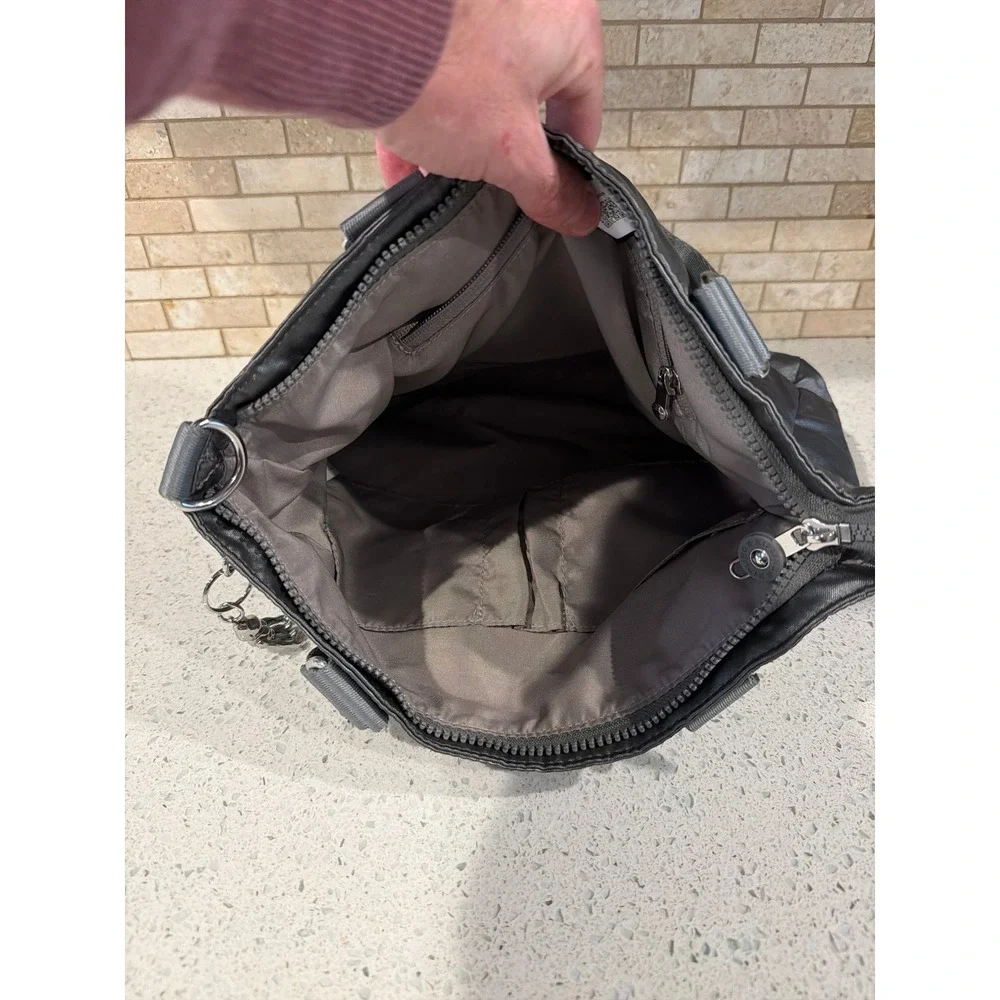Kipling Metallic Handbag Stony‎
